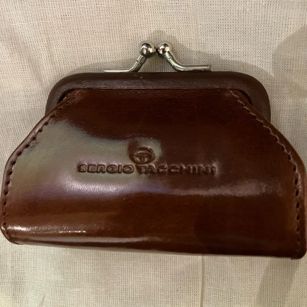 Sergio Tacchini Genuine Leather Coin Purse NWOT